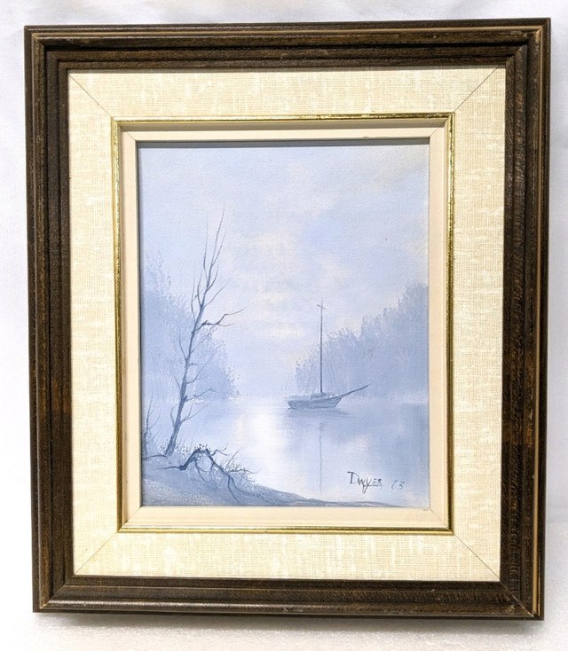 Pair of original oil artworks by B F E Dwyer Newfoundland in Arts & Collectibles in Sudbury