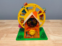 Vintage Windup Musical Ferris Wheel Toy (Made in Hong Kong)