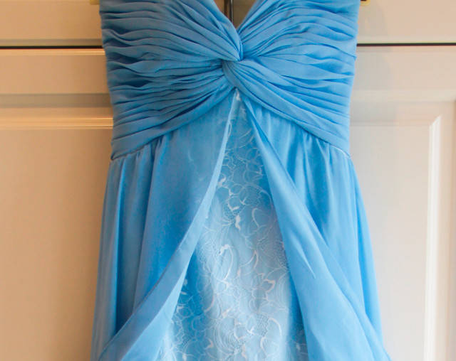 Pale Blue Grad Dress - Full-Length Size Small in Women's - Dresses & Skirts in Corner Brook - Image 4