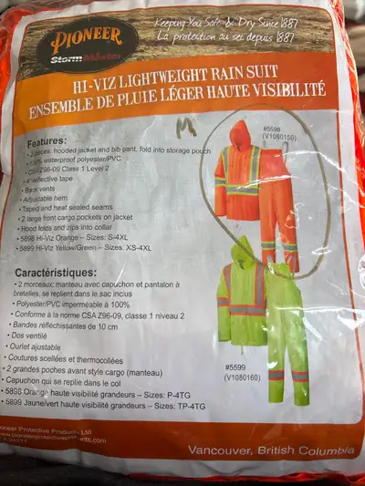 Rain suit Hi Viz orange, View more