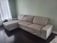 Couch with chaise 
