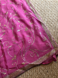 Beautiful pink saree/sari