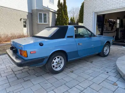 1982 Lancia Zagato 64000km. 2L 4 cylinder and a 5 speed transmission. Removable Targa top with rear...