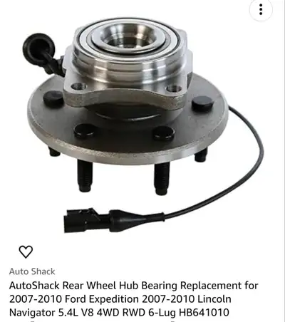 Rear wheel hub with sensor NEW UNOPENED 2007- 2010 FORD EXPEDITION also fits 2007 -2010 GMC NAVIGATO...