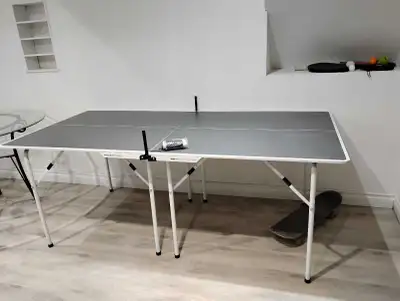 Foldable table tennis table., View more