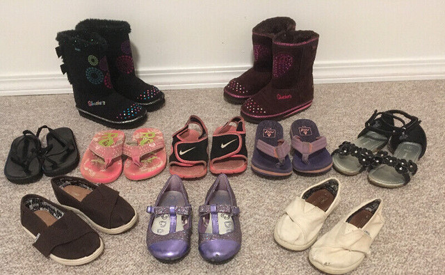 Toddlers Footwear sz 9 Skechers, Toms, Roxy, Reef, Nike, etc in Other in Medicine Hat