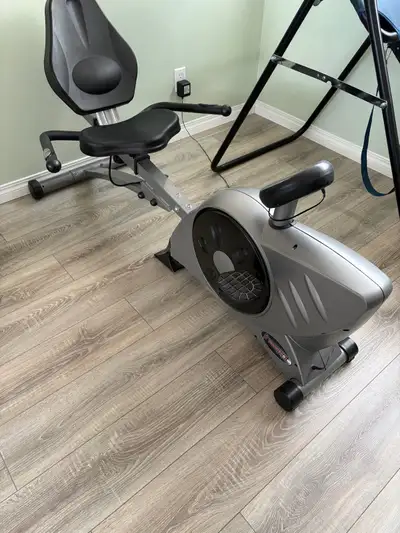 Recumbent exercise bike, View more