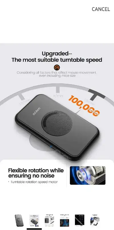 Dofuhem Undetectable Mouse Jiggler Interval Timer Adjustable, Ultra-Slim Model, Mouse Mover with On/...