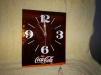 Vintage Coca-Cola Electric Clock.