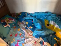 Encemble de lit simple baby shark 
