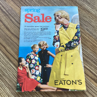 2 Vintage 1970 Eaton’s Winnipeg Spring Sale Catalogues