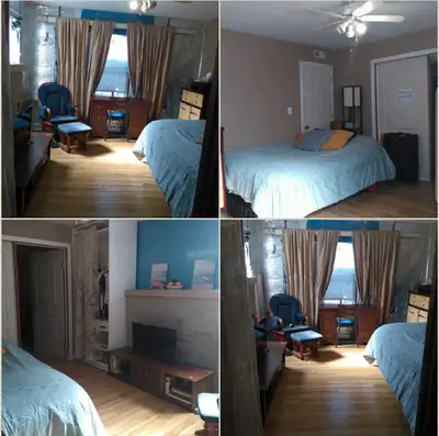 Attractive furnished Room, cross breeze, 4 windows