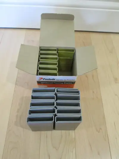 1500 Paslode flooring staples 1.75’’ – 650 – 15.5 gauge 2’’ – 850 – 15 gauge Saves you from buying a...
