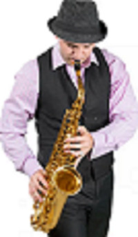 Live music with saxophone