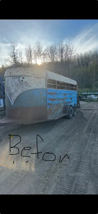 Hi looking to sell my Horse/stock trailer, 16 ft + 6ft. 1980 trailer has new brakes, new wiring, new...