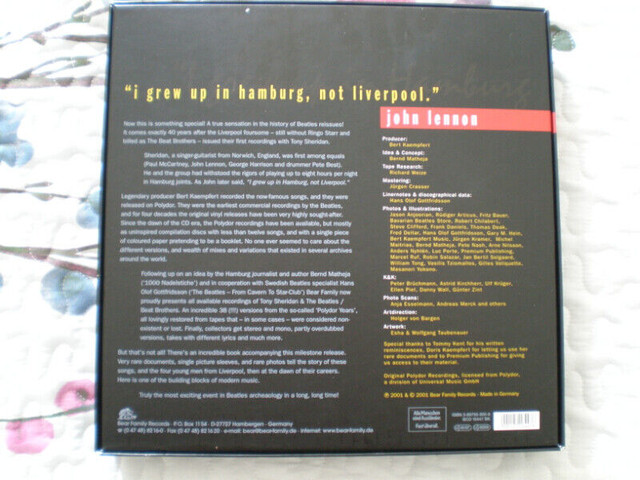 THE BEATLES 2 CD BOXSET + 120 Page Book BEATLES BOP-HAMBURG DAYS in CDs, DVDs & Blu-ray in Oshawa / Durham Region - Image 2
