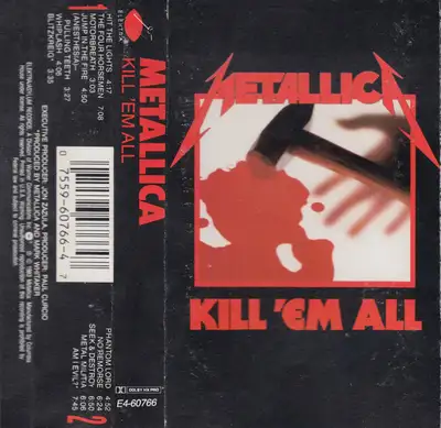 METALLICA - K..l 'Em All '1983' (CASSETTE) // !!EXTREMELY RARE!!