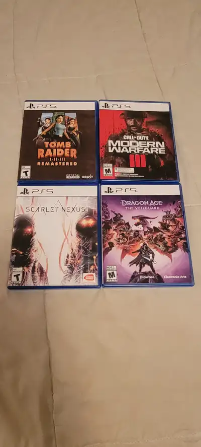 PS5 games and a bunch of PS4 as well, View more