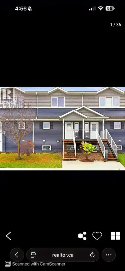 Unfurnished townhouse with 3 bedroom and 1.5 bathroom with detached garage parking with garage door...