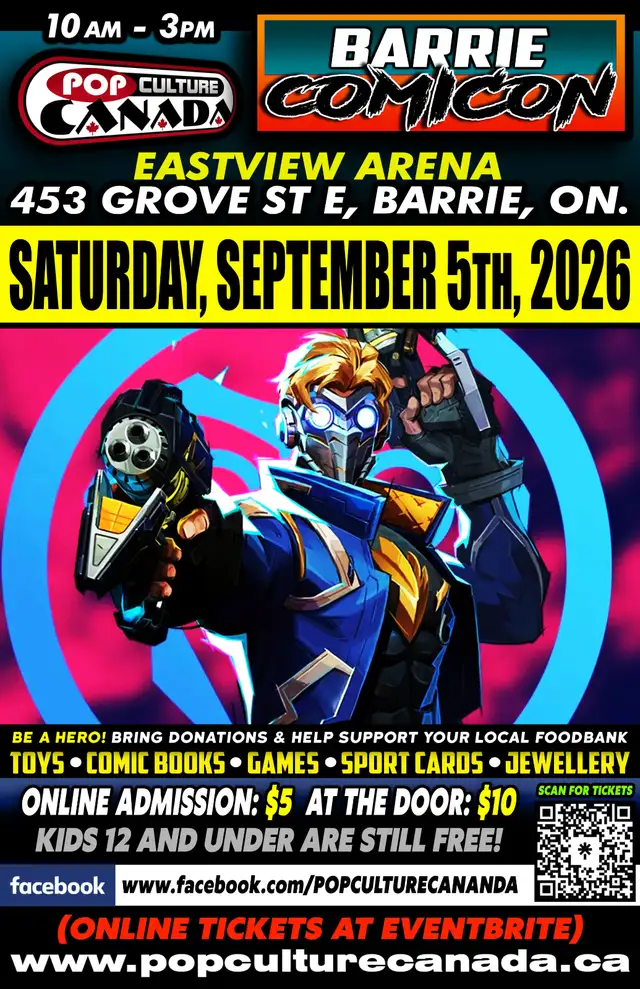 BARRIE COMICON : SEPTEMBER 5TH 2026 : COMIC CON