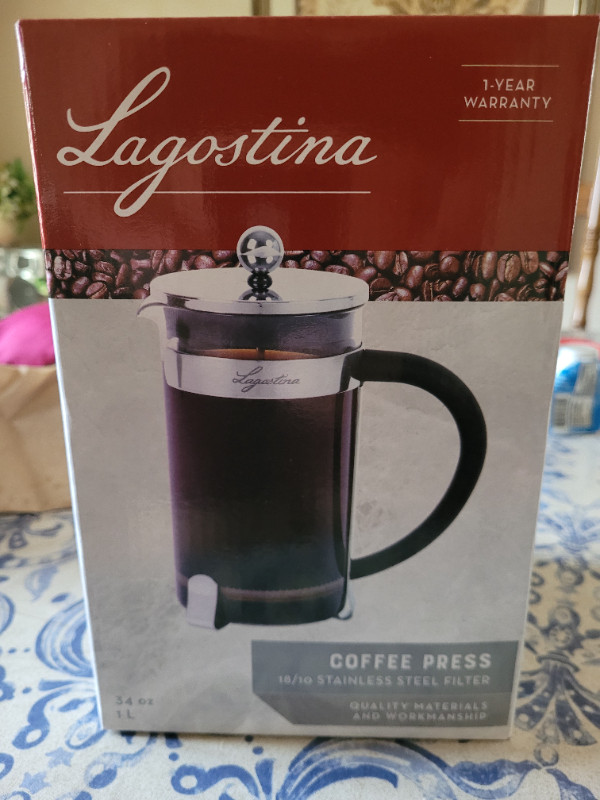 Lagostina Coffee Press (brand new) in Coffee Makers in Guelph