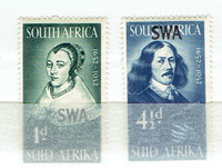 SOUTH AFRICA avec OVERPRINT  S.W.A.,  1952.