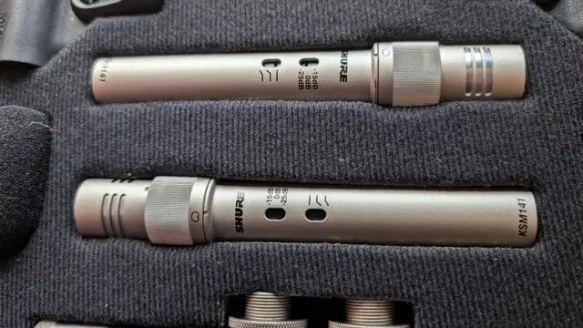 Shure KSM141 Condenser Pair, Mint in Box with Stereo Bar, Mounts in Pro Audio & Recording Equipment in City of Toronto - Image 3