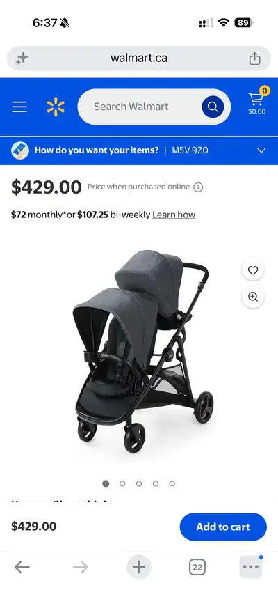 Double stroller in a good condition , View more