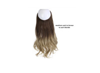Wavey Halo Hair Extensions Ombre Bayalage Synthethic Heat Resist