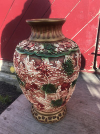 Vintage chalk ware vase