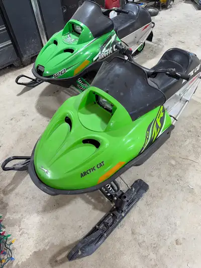 Selling my two Arctic cat 120 snowmobiles, one is a 2009. The other is a 2015. I have upgraded both...