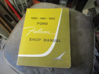 1960-61-62 FORD FALCON CAR SHOP MANUAL FULL SIZE BOOK $20.