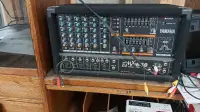 Yamaha 6 channel mixer, PA 400 watt Amplifier