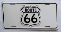 Plaque d’auto Route 66
