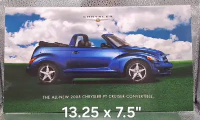 Like-New Chrysler Canada PT Cruiser 2005 Brochure Folder 13.25"x7.5" Good condition without creases...