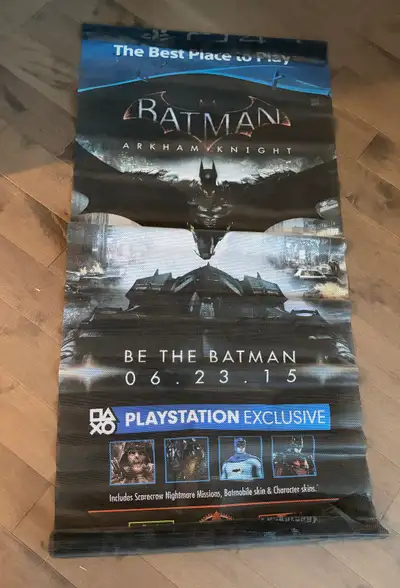 Batman Arkham Knights Vinyl sign 56 x 24 inches