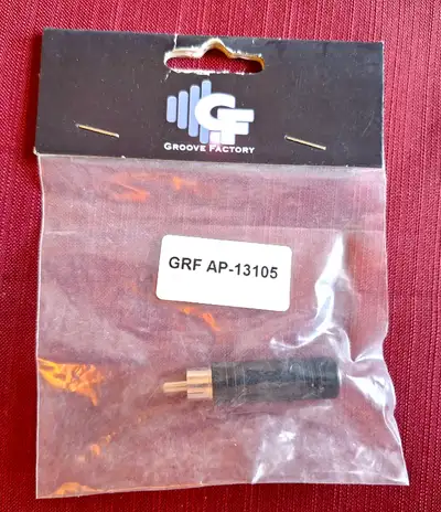Groove Factory GRF ADAPTOR 1/4 Female to RCA Male Adaptor, View more