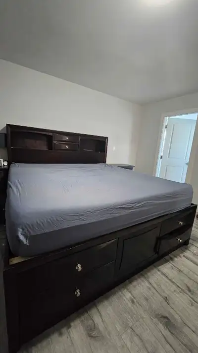king size bed frame with 8 drawers, View more