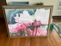 Watercolor art in frame