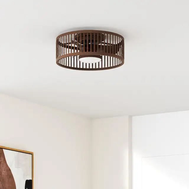 Coolbull 20" Farmhouse Flush Mount Ceiling Fan – LED Lights, Rem in Indoor Lighting & Fans in Mississauga / Peel Region - Image 7