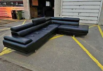 Family Favourite Large leather sectional sofa available , View more