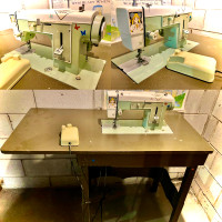 Free vintage Sears sewing machine set up