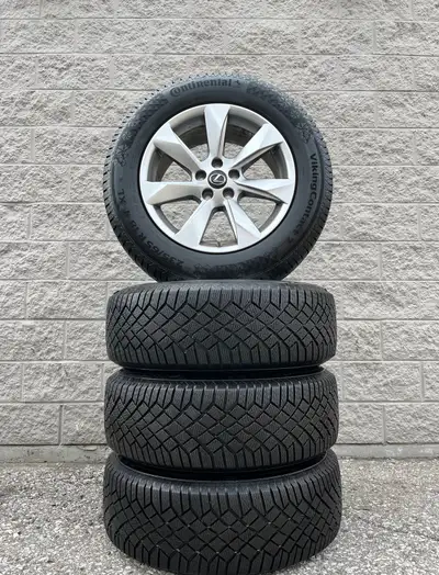 WILL NOT BE RESPONDING TO ANY OFFERS Continental VikingContact7 Winter 235 65 18 Tires mounted on or...