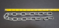 Welded Steel Chain 26 in (66 cm) Long, 3/16 in (4.8 mm) Thick