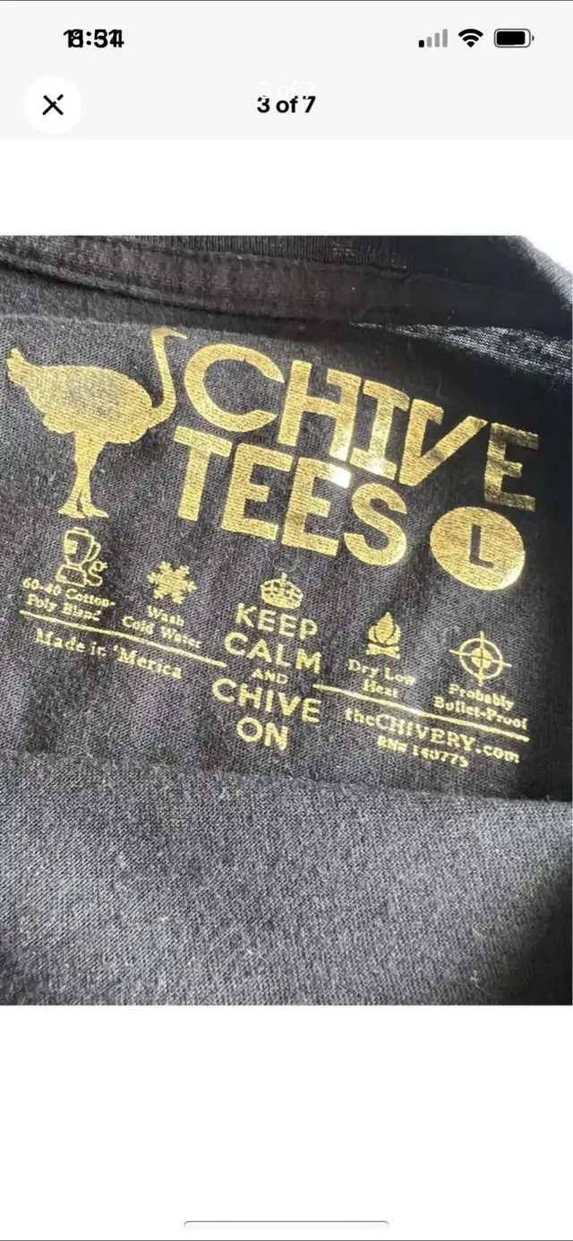 Chive Tees tshirt Mens size Large KCCO shirt in Men's in Kingston - Image 4