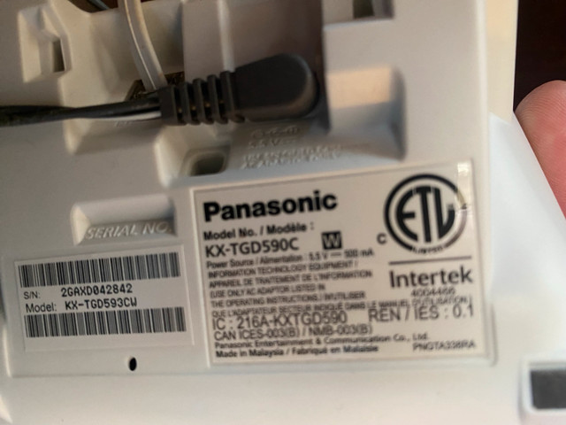 Panasonic Cordless Phone System  in Home Phones & Answering Machines in City of Toronto - Image 2
