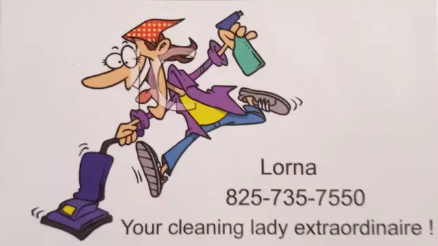Your cleaning lady extraordinaire has an opening.