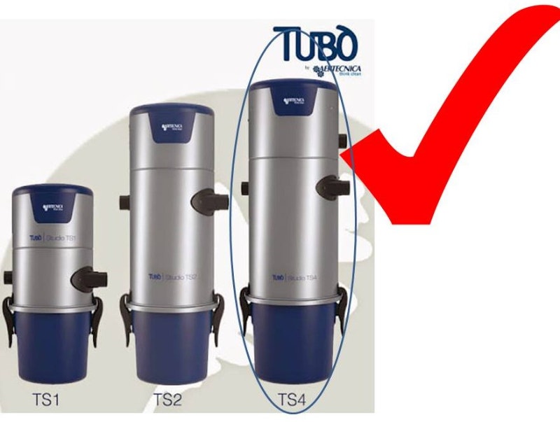 BRAND NEWTubo Aertecnica TS4 Studio Large Central Vacuum Vacuums