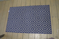 Front Foyer Carpet blue geometric