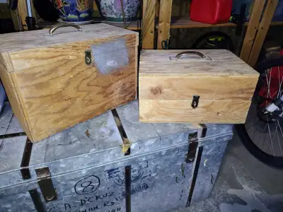 2 FREE Hand-made Wood Lock Boxes , View more
